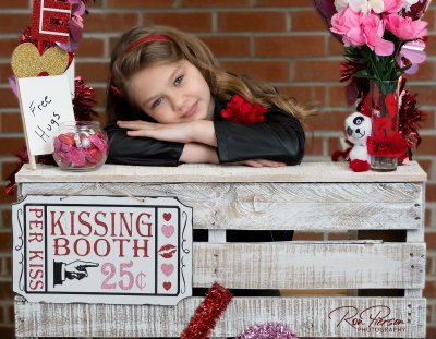 Adorable Valentines Day Child Portrait