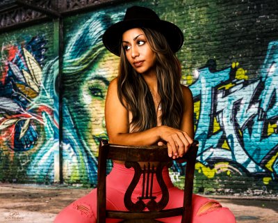 Urban Graffiti Inspired Creative Portrait